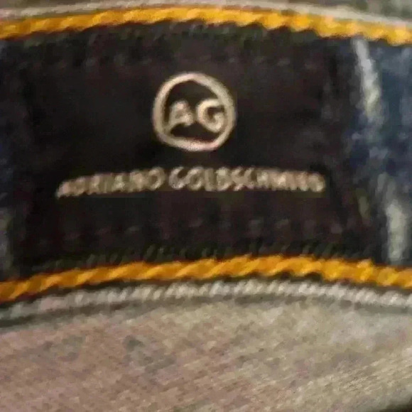 AG Adriano Goldschmied The Stevie Slim Straight Ankle Raw Hem Jeans size 27 - Picture 4 of 8